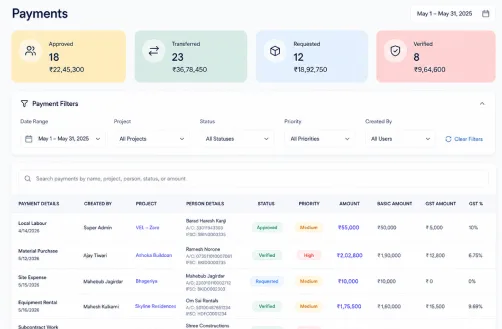 Payments Dashboard